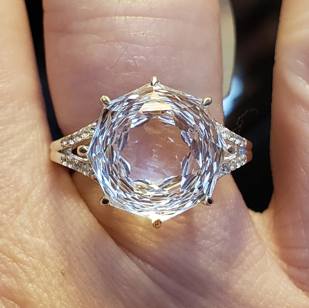 NWT Limited Edition Efflorescence Optic Quartz Ring Size 6 - Picture 3 of 10